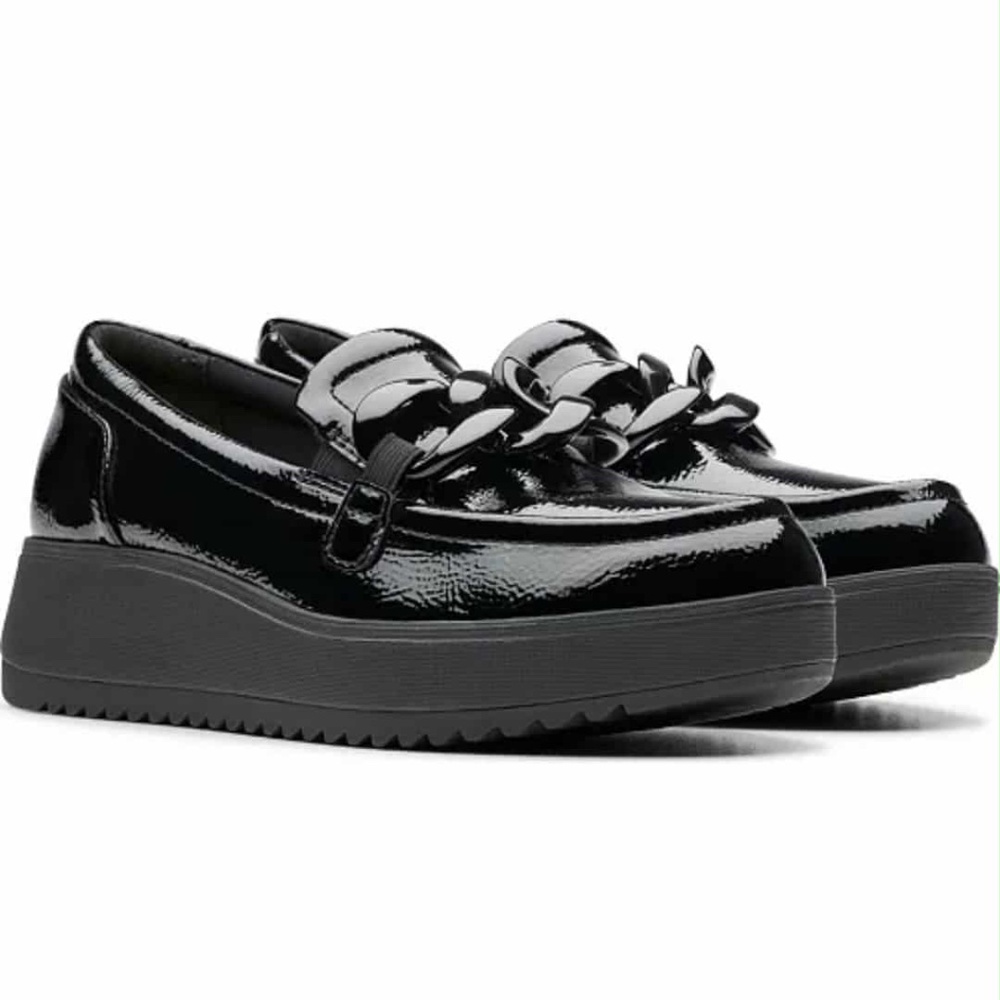 Clarks Zylah Wedge Platform Loafers
